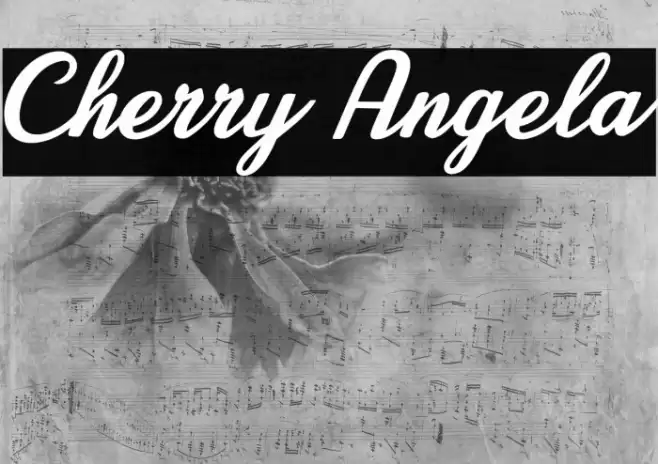 Cherry Angela Font examples