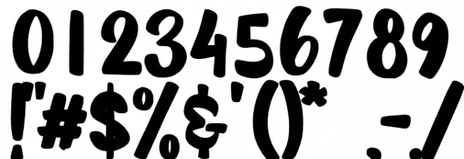 Cherry Bird Demo フォント その他の文字