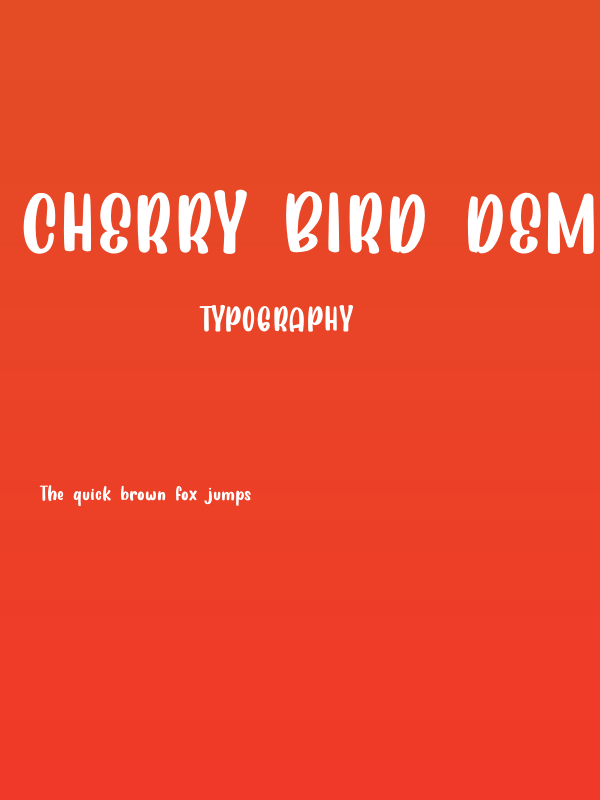 Cherry Bird Demo Poster