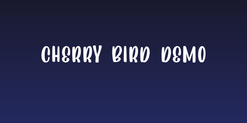 Cherry Bird Demo Social Header