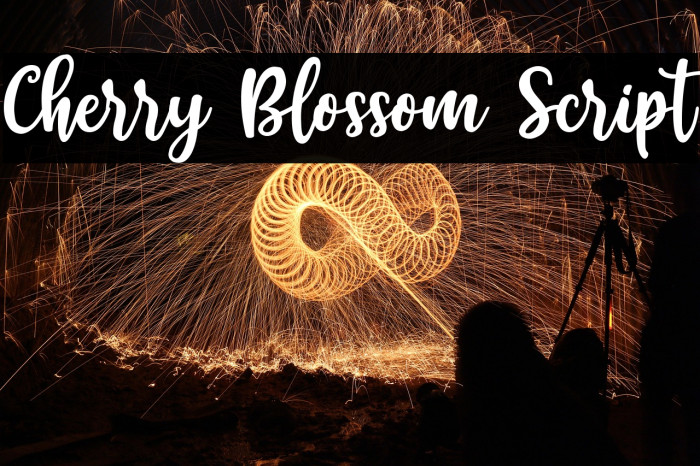 Cherry Blossom Script Example 1