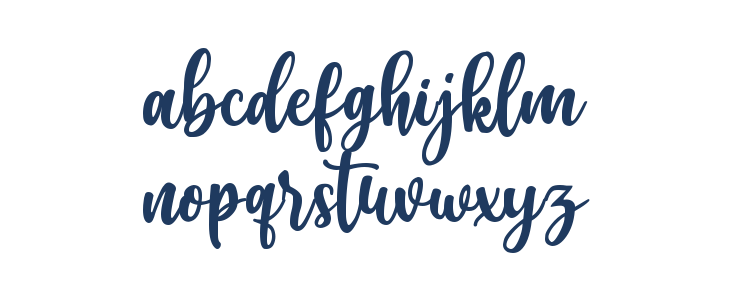 Cherry Blossom Script Lowercase