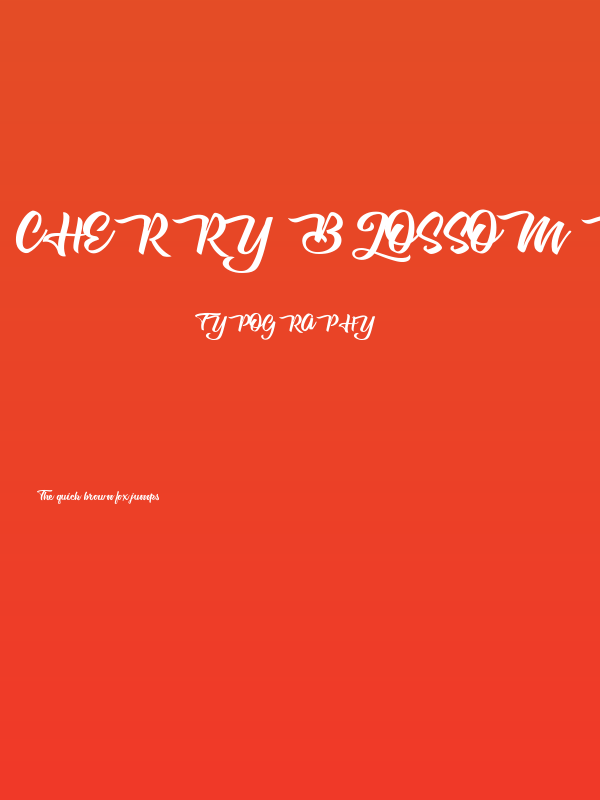 Cherry Blossom personal Use Poster