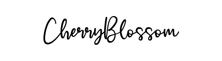 Cherry Blossom  font caratteri gratis