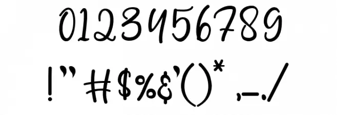 Cherry Blossom Font OTHER CHARS