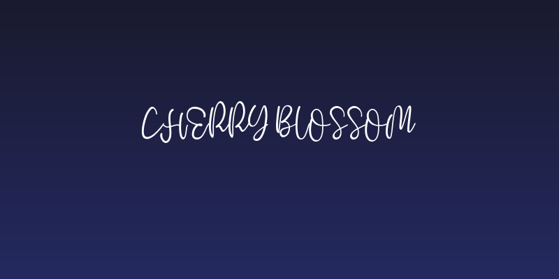 Cherry Blossom Social Header