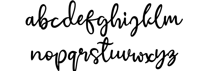Cherry Blossom Font LOWERCASE