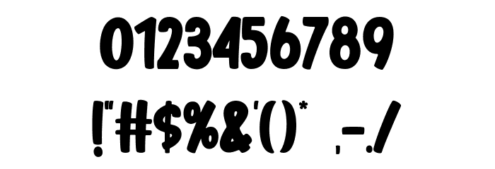 Cherry Blue Font OTHER CHARS
