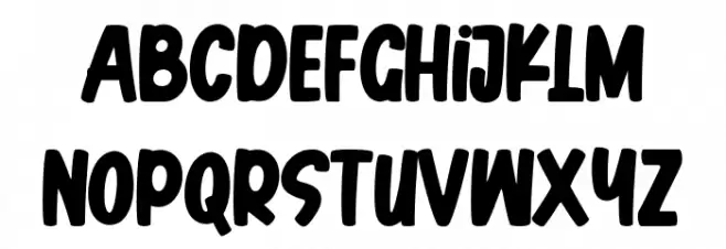 Cherry Blue Font Litere mari