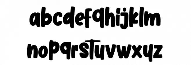 Cherry Blue خط أحرف صغيرة