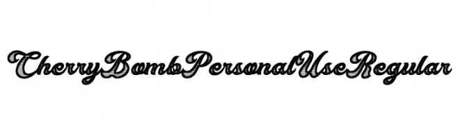 Cherry Bomb Personal Use Regular  Fuentes Gratis Descargar