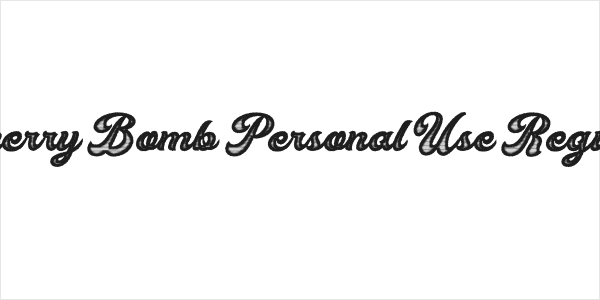 Cherry Bomb Personal Use Regular Logo
