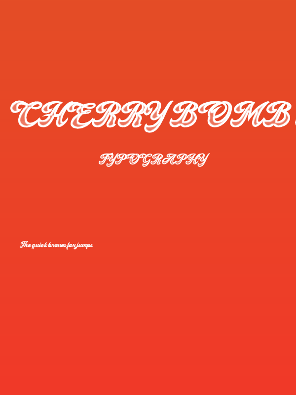 Cherry Bomb Personal Use Regular Poster