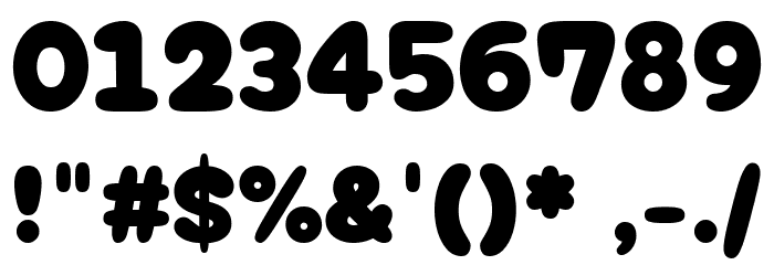 Cherry Bomb Regular Font Alte caractere