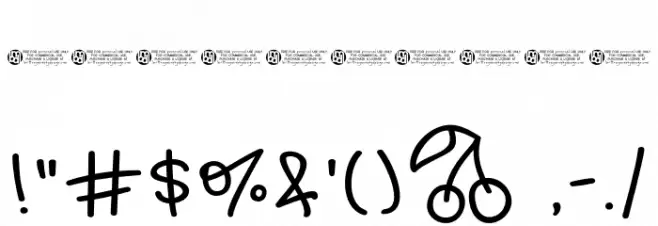 Cherry * Chapstick Regular Fonte OUTROS PERSONAGENS