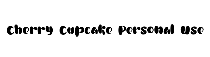Cherry Cupcake Personal Use Font