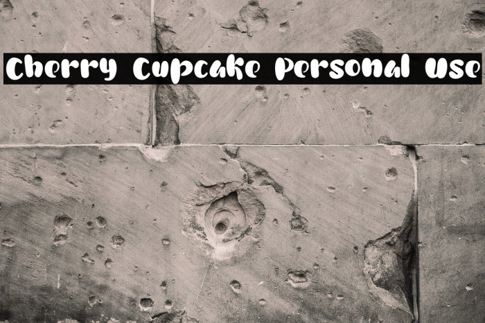 Cherry Cupcake Personal Use Font examples