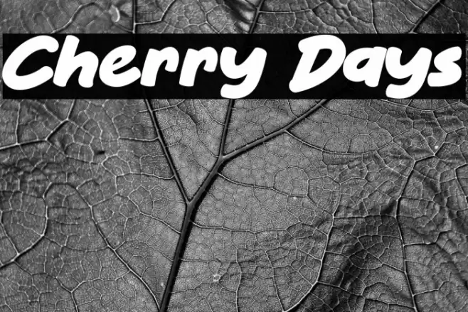 Cherry Days Font examples