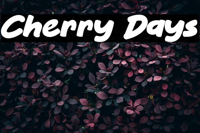 Cherry Days Example 2