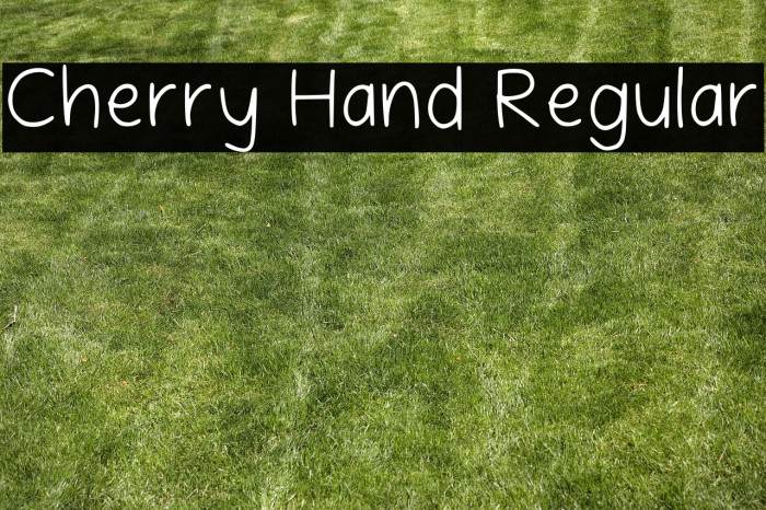 Cherry Hand Regular Example 2
