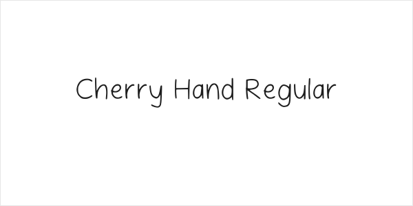 Cherry Hand Regular Logo
