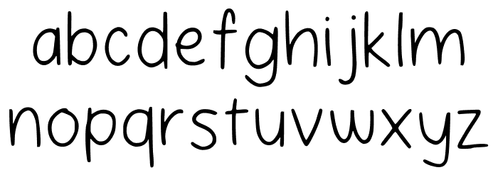 Cherry Hand Regular Font LOWERCASE