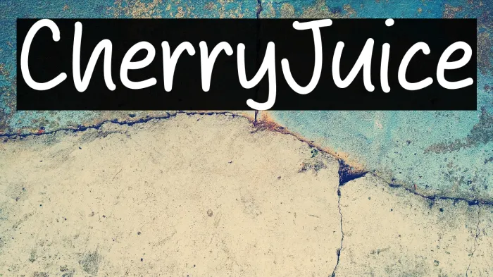 Cherry Juice Example 1