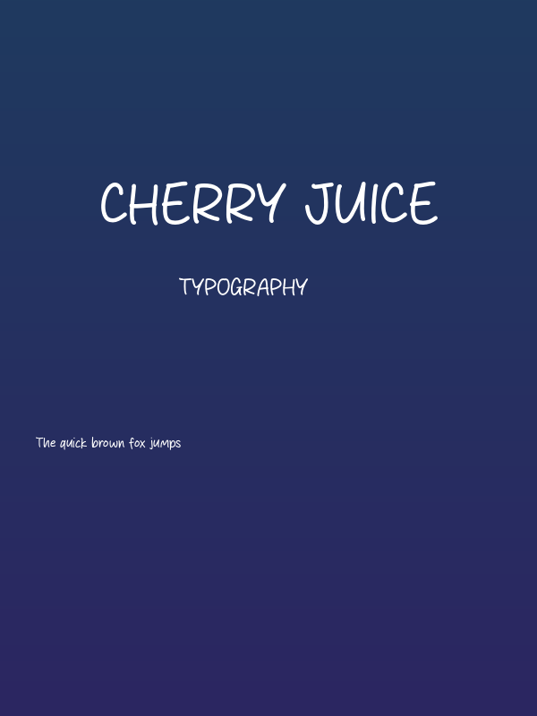 Cherry Juice Poster