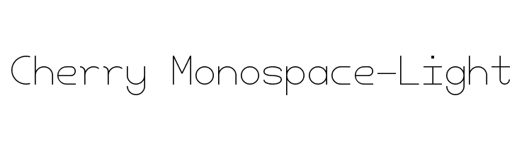 Cherry Monospace-Light Font