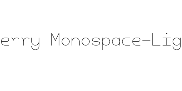Cherry Monospace-Light Logo