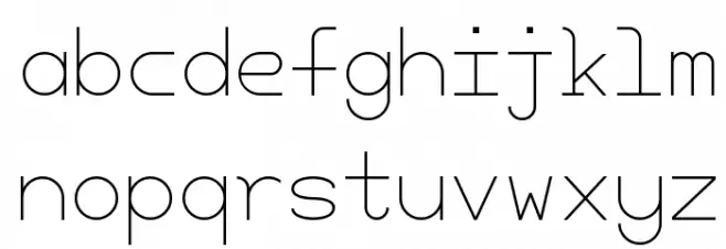 Cherry Monospace-Light Font Litere mici