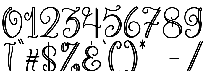 Cherry Parsley Font OTHER CHARS