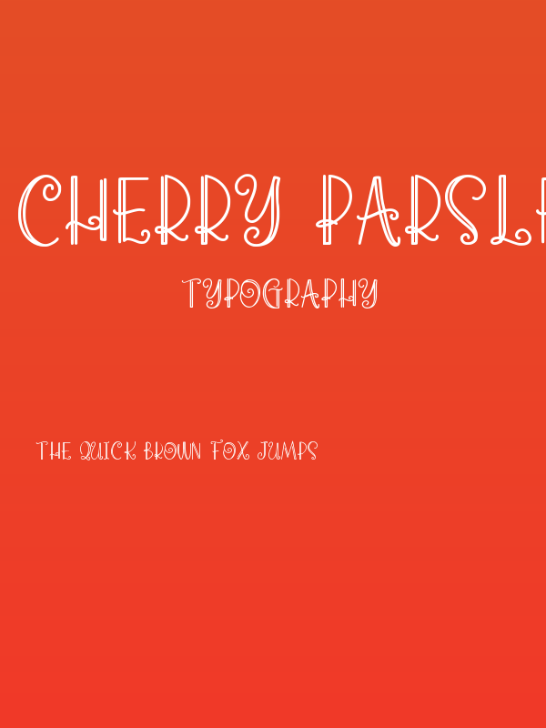 Cherry Parsley Poster