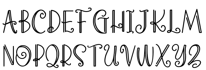 Cherry Parsley Font LOWERCASE