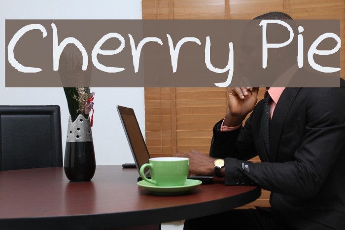 Cherry Pie Font examples