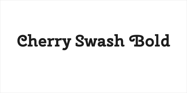 Cherry Swash Bold Logo