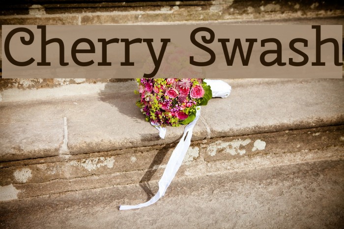 Cherry Swash Font examples