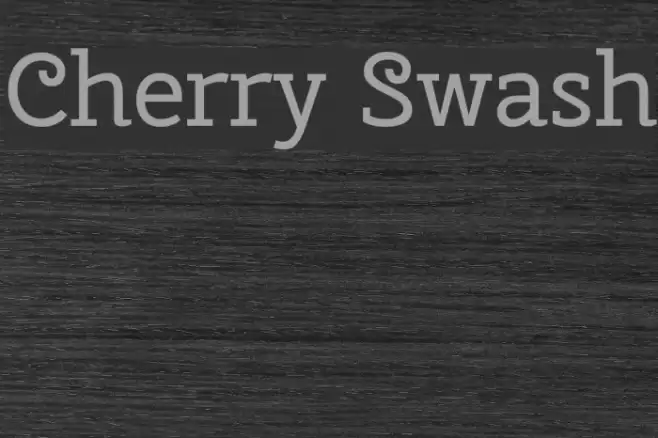 Cherry Swash خط examples