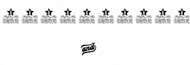 Cherry and Kisses Personal Use Font OTHER CHARS