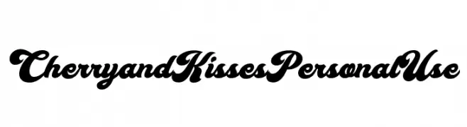 Cherry and Kisses Personal Use  Frei Schriftart Herunterladen