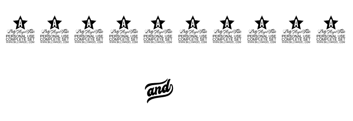 Cherry and Kisses Personal Use Font OTHER CHARS