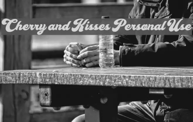 Cherry and Kisses Personal Use Font examples