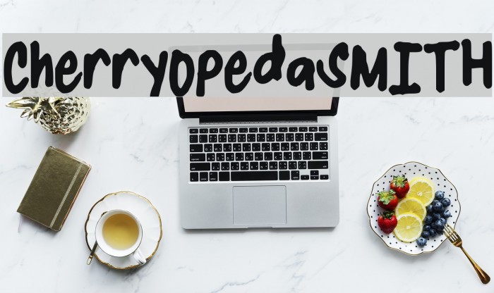 CherryOpedaSMITH Font examples