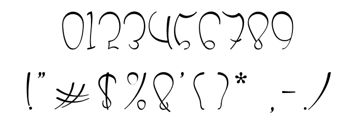 Cherryball Font OTHER CHARS