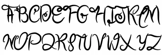 Cherrylove Font UPPERCASE