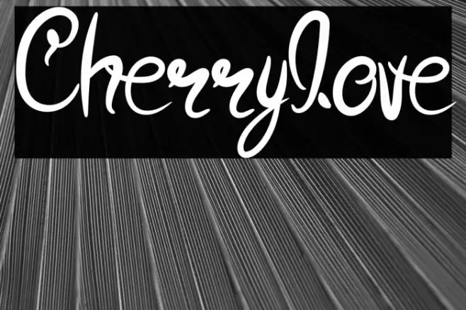 Cherrylove Font examples