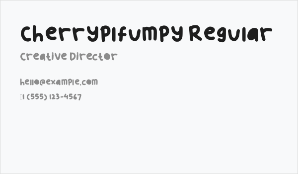 Cherryplfumpy Regular Business Card