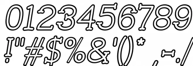 Cherrytha One Italic Font OTHER CHARS