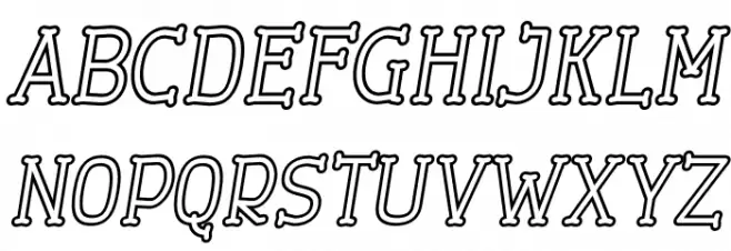 Cherrytha One Italic 字体 大写