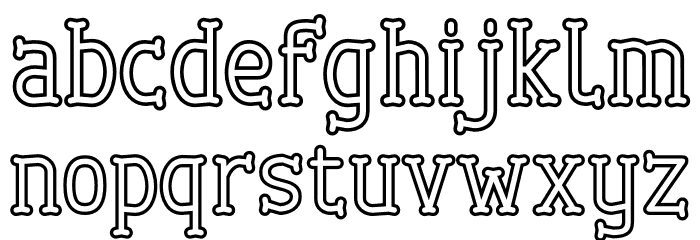 Cherrytha One 字体 小写